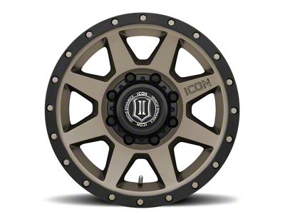 ICON Alloys Rebound HD Bronze 8-Lug Wheel; 18x9; 12mm Offset (01-06 Sierra 2500 HD)