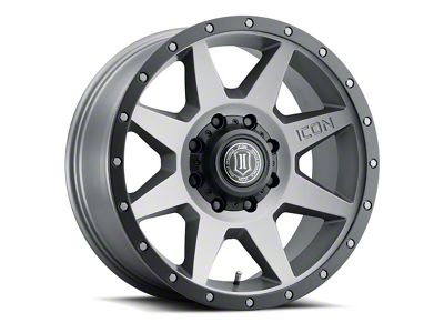 ICON Alloys Rebound Titanium 8-Lug Wheel; 20x9; 12mm Offset (01-06 Sierra 2500 HD)