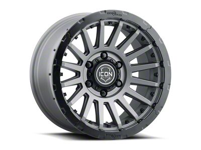 ICON Alloys Recon Pro Charcoal 8-Lug Wheel; 17x8.5; 13mm Offset (01-06 Sierra 2500 HD)