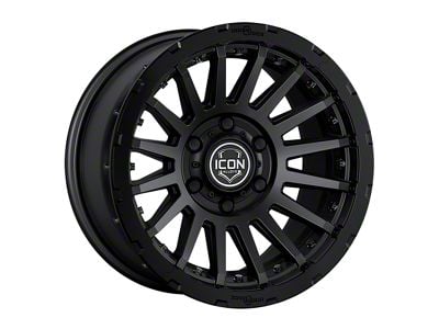 ICON Alloys Recon Pro Satin Black 8-Lug Wheel; 17x8.5; 13mm Offset (01-06 Sierra 2500 HD)