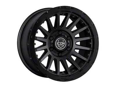 ICON Alloys Recon Pro Satin Black 8-Lug Wheel; 17x8.5; 13mm Offset (01-06 Silverado 3500 HD SRW)