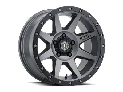 ICON Alloys Rebound Titanium 5-Lug Wheel; 17x8.5; 0mm Offset (02-08 RAM 1500, Excluding Mega Cab)