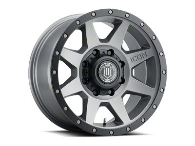 ICON Alloys Rebound Titanium 8-Lug Wheel; 20x9; 12mm Offset (03-09 RAM 2500)