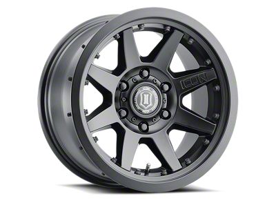 ICON Alloys Rebound Pro Satin Black 6-Lug Wheel; 17x8.5; 0mm Offset (07-13 Sierra 1500)