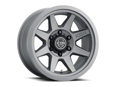 ICON Alloys Rebound SLX Charcoal 6-Lug Wheel; 17x8.5; 0mm Offset (07-13 Sierra 1500)