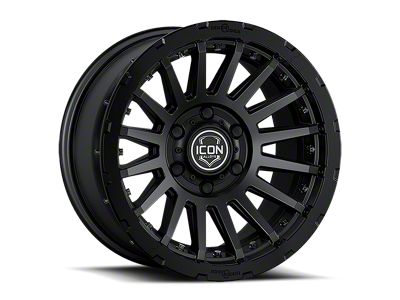 ICON Alloys Recon Pro Satin Black 6-Lug Wheel; 17x8.5; 0mm Offset (07-13 Sierra 1500)