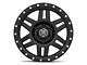 ICON Alloys Six Speed Satin Black 6-Lug Wheel; 17x8.5; 25mm Offset (07-13 Sierra 1500)