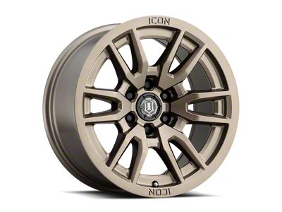 ICON Alloys Vector 6 Bronze 6-Lug Wheel; 17x8.5; 25mm Offset (07-13 Sierra 1500)