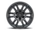 ICON Alloys Vector 6 Satin Black 6-Lug Wheel; 17x8.5; 0mm Offset (07-13 Sierra 1500)