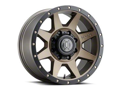 ICON Alloys Rebound Bronze 8-Lug Wheel; 20x9; 12mm Offset (11-14 Sierra 2500 HD)