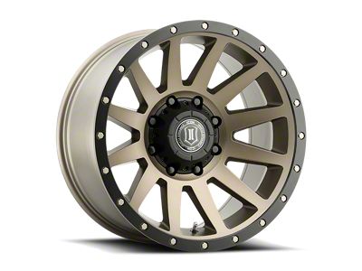 ICON Alloys Compression Bronze 8-Lug Wheel; 20x10; -19mm Offset (11-14 Sierra 3500 HD SRW)