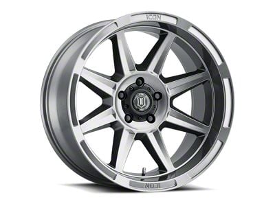 ICON Alloys Bandit Gunmetal 6-Lug Wheel; 20x10; -24mm Offset (07-13 Silverado 1500)