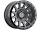 ICON Alloys Compression Double Black 6-Lug Wheel; 17x8.5; 25mm Offset (07-13 Silverado 1500)