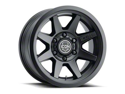 ICON Alloys Rebound Double Black 6-Lug Wheel; 18x9; 25mm Offset (07-13 Silverado 1500)