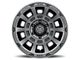 ICON Alloys Thrust Smoked Satin Black 6-Lug Wheel; 17x8.5; 0mm Offset (07-13 Silverado 1500)