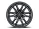 ICON Alloys Vector 6 Satin Black 6-Lug Wheel; 17x8.5; 0mm Offset (07-13 Silverado 1500)