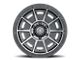 ICON Alloys Victory Smoked Satin Black 6-Lug Wheel; 17x8.5; 0mm Offset (07-13 Silverado 1500)