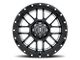 ICON Alloys Alpha Gloss Black Milled 8-Lug Wheel; 20x9; 12mm Offset (11-14 Silverado 2500 HD)