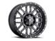 ICON Alloys Alpha Satin Black Milled 8-Lug Wheel; 20x9; 12mm Offset (11-14 Silverado 3500 HD SRW)