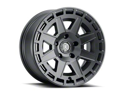 ICON Alloys Compass Satin Black 6-Lug Wheel; 17x8.5; 0mm Offset (07-14 Tahoe)