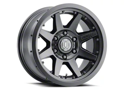 ICON Alloys Rebound Pro Satin Black 6-Lug Wheel; 17x8.5; 0mm Offset (07-14 Tahoe)