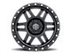 ICON Alloys Six Speed Satin Black 6-Lug Wheel; 17x8.5; 25mm Offset (07-14 Tahoe)