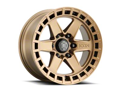 ICON Alloys Raider Satin Brass 6-Lug Wheel; 17x8.5; 0mm Offset (07-14 Yukon)