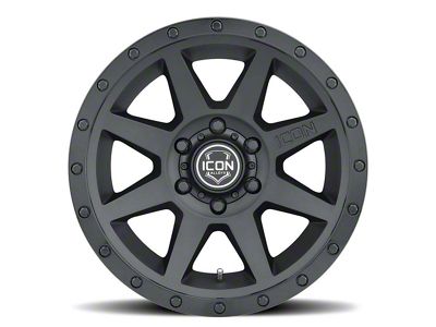 ICON Alloys Rebound Double Black 6-Lug Wheel; 17x8.5; 0mm Offset (07-14 Yukon)