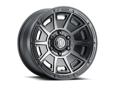 ICON Alloys Victory Smoked Satin Black 6-Lug Wheel; 17x8.5; 6mm Offset (09-14 F-150)