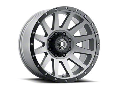 ICON Alloys Compression Titanium 8-Lug Wheel; 20x10; -19mm Offset (10-18 RAM 3500 SRW)