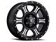 ICON Alloys Shield Satin Black Machined 8-Lug Wheel; 20x9; 0mm Offset (11-16 F-350 Super Duty SRW)