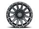 ICON Alloys Compression Satin Black 8-Lug Wheel; 20x10; -19mm Offset (15-19 Sierra 3500 HD SRW)