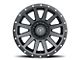 ICON Alloys Compression Satin Black 8-Lug Wheel; 20x10; -19mm Offset (15-19 Silverado 3500 HD SRW)