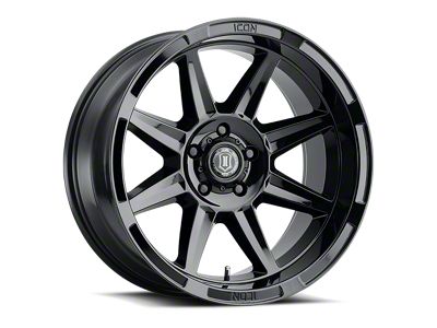 ICON Alloys Bandit Gloss Black 6-Lug Wheel; 20x10; -24mm Offset (15-20 F-150)