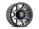 ICON Alloys Rebound HD Titanium 8-Lug Wheel; 18x9; 12mm Offset (15-19 Sierra 2500 HD)