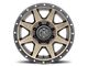 ICON Alloys Rebound Bronze 8-Lug Wheel; 20x9; 12mm Offset (15-19 Silverado 3500 HD SRW)