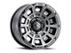 ICON Alloys Thrust Smoked Satin Black 6-Lug Wheel; 17x8.5; 25mm Offset (15-20 Tahoe)