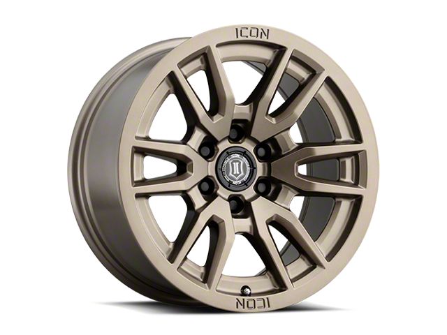 ICON Alloys Vector 6 Bronze 6-Lug Wheel; 17x8.5; 0mm Offset (19-24 Sierra 1500)