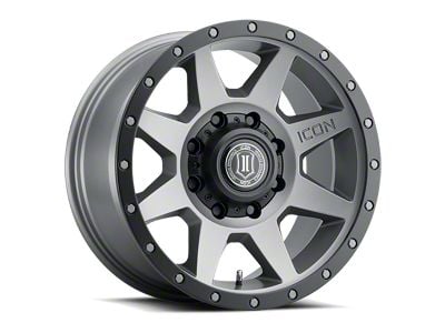 ICON Alloys Rebound Titanium 8-Lug Wheel; 20x9; 6mm Offset (23-24 F-350 Super Duty SRW)