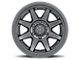 ICON Alloys Rebound Satin Black 6-Lug Wheel; 17x8.5; 25mm Offset (2024 Ranger)