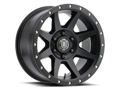 ICON Alloys Rebound Satin Black 6-Lug Wheel; 18x9; 25mm Offset (24-25 Ranger)