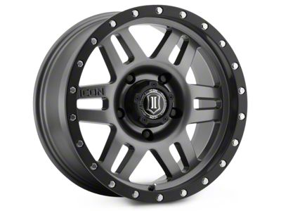 ICON Alloys Six Speed Gunmetal 6-Lug Wheel; 17x8.5; 0mm Offset (2024 Ranger)