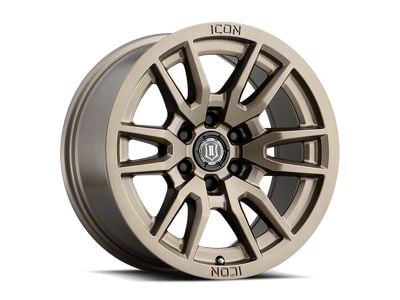 ICON Alloys Vector 6 Bronze 6-Lug Wheel; 17x8.5; 0mm Offset (24-25 Ranger)