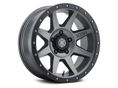 ICON Alloys Rebound Titanium 5-Lug Wheel; 17x8.5; 0mm Offset (94-01 RAM 1500)