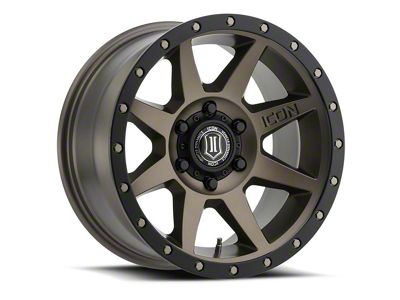 ICON Alloys Rebound Bronze 6-Lug Wheel; 18x9; 25mm Offset (99-06 Sierra 1500)