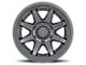 ICON Alloys Rebound Satin Black 6-Lug Wheel; 17x8.5; 25mm Offset (99-06 Sierra 1500)