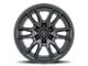 ICON Alloys Vector 6 Satin Black 6-Lug Wheel; 17x8.5; 25mm Offset (99-06 Sierra 1500)