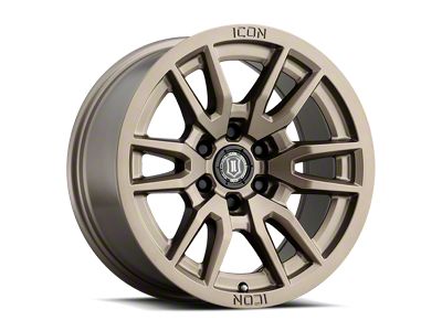 ICON Alloys Vector 6 Bronze 6-Lug Wheel; 17x8.5; 0mm Offset (99-06 Silverado 1500)