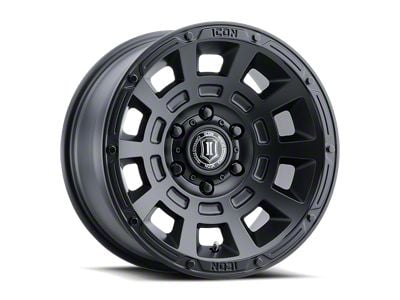 ICON Alloys Thrust Satin Black 6-Lug Wheel; 17x8.5; 0mm Offset (23-25 Colorado)