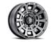 ICON Alloys Thrust Smoked Satin Black 6-Lug Wheel; 17x8.5; 0mm Offset (23-24 Colorado)